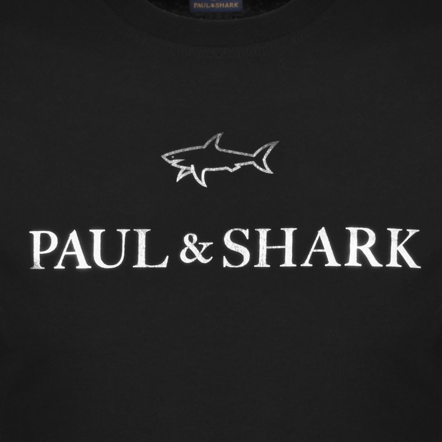 Paul And Shark Logo T Shirt Black | Mainline Menswear United Paul And Shark Logo T Shirt Black | Mainline Menswear United